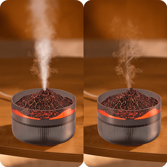 Volcano Mist LED aroma diffuser – flame effect diffuser for relaxation and odor control