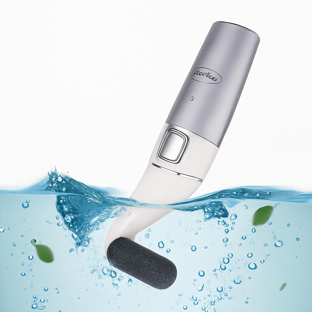 USB Rechargeable Foot File – waterproof design for easy cleaning