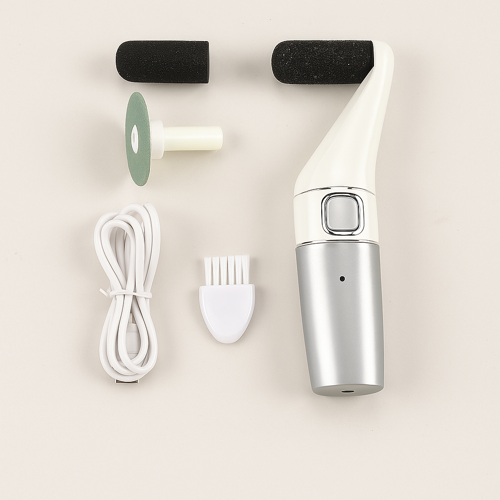 USB Rechargeable Foot File – professional home pedicure set