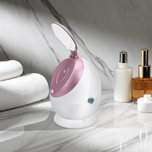Nano Ionic Facial Steamer releasing warm mist for deep skin hydration
