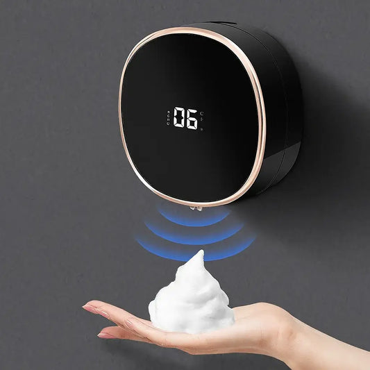 Touchless Smart Soap Dispenser with LED Temperature Display