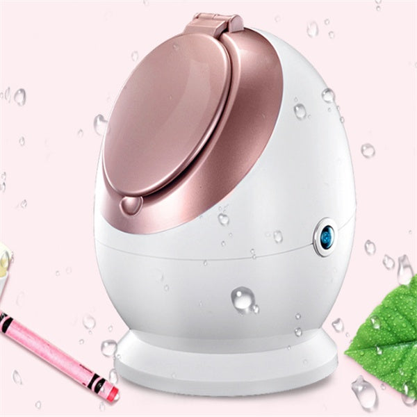 Compact Nano Ionic Facial Steamer with built-in mirror 