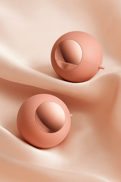 Mini Reusable Lint Remover Balls in soft pink 