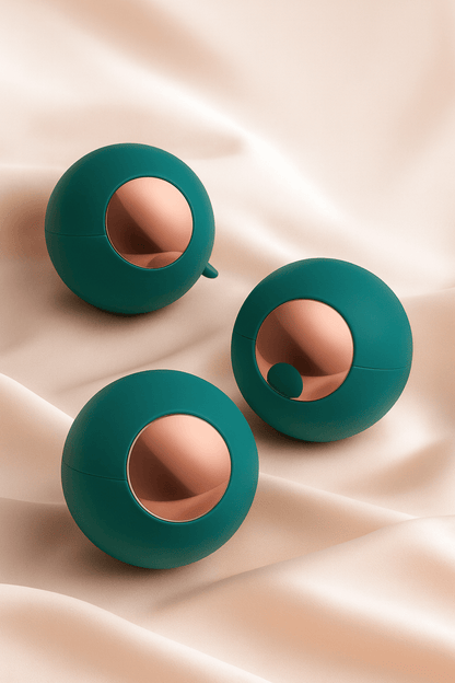 3 Mini Lint Remover Balls in Green 