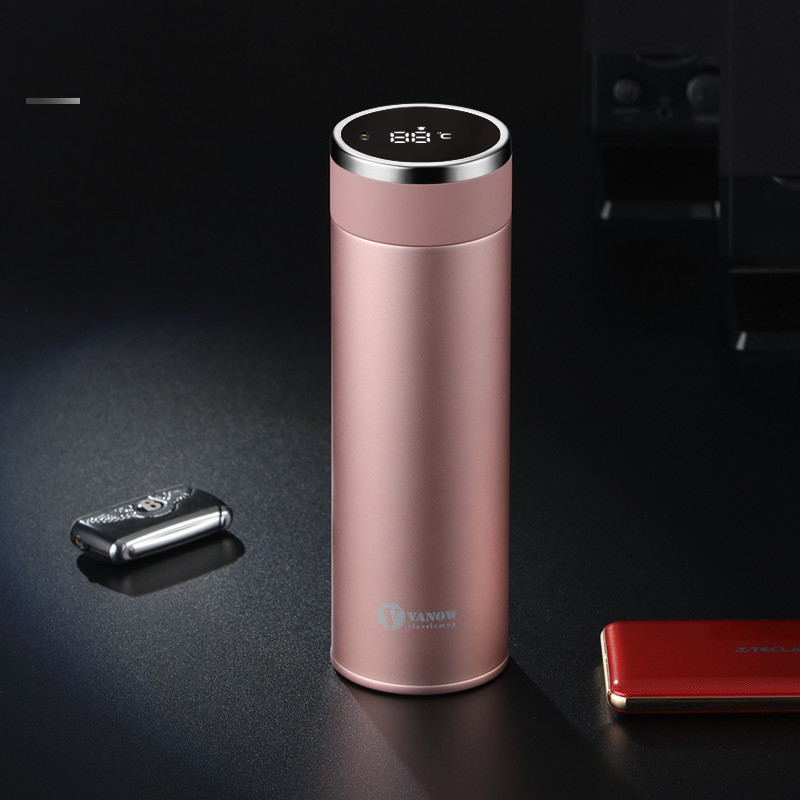 Smart Vacuum Cup – LED Display Stainless Steel Insulated Mug
