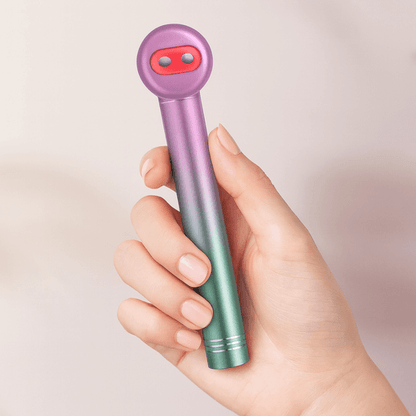 Compact LED Eye Wand in purple and pink gradient