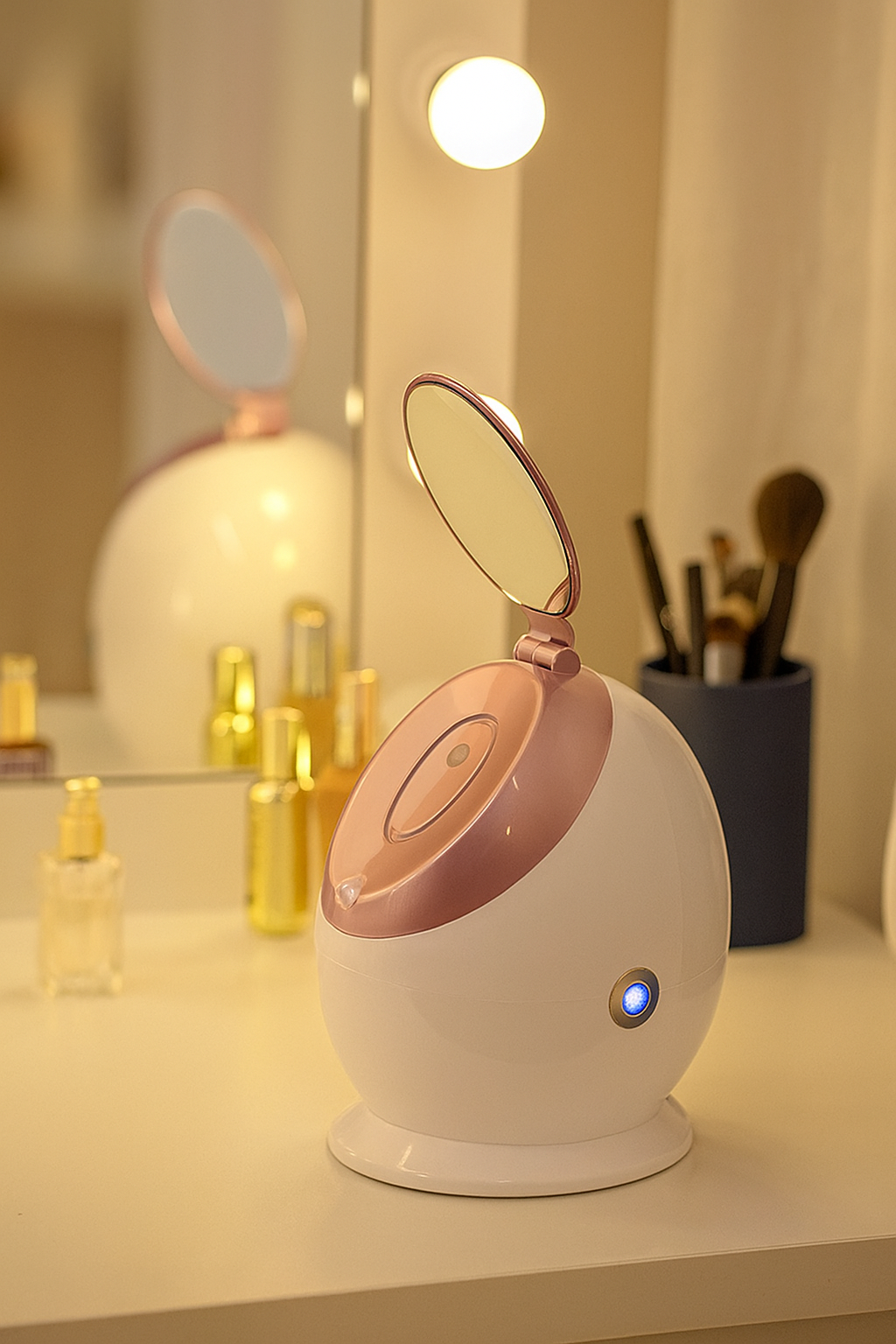 Facial Steamer in use – warm mist for glowing skin