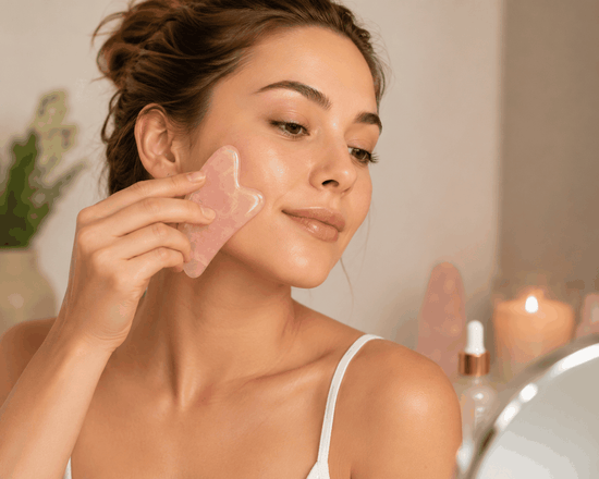 Rose Quartz Facial Massage Tool