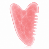 Rose Quartz Facial Massage Tool Close Up