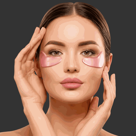 Rose collagen eye masks for fading wrinkle eye bags, puffiness, and dark circles under eyes
