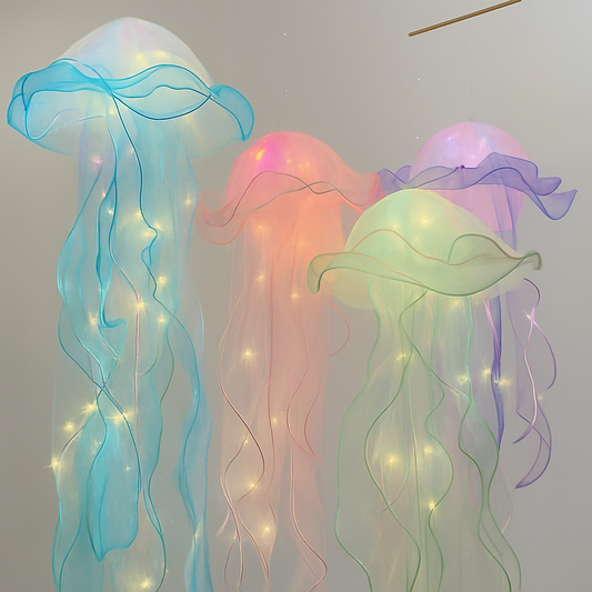 Hanging Jellyfish Lamp – Calming LED Mood Light