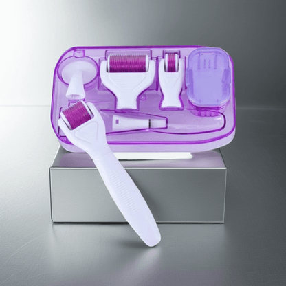 Microneedle Derma Roller set for collagen boost and smooth skin results