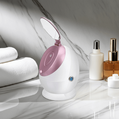 Nano Ionic Facial Steamer releasing warm mist for deep skin hydration