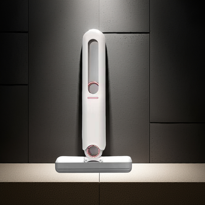Self-squeeze mini mop in upright position