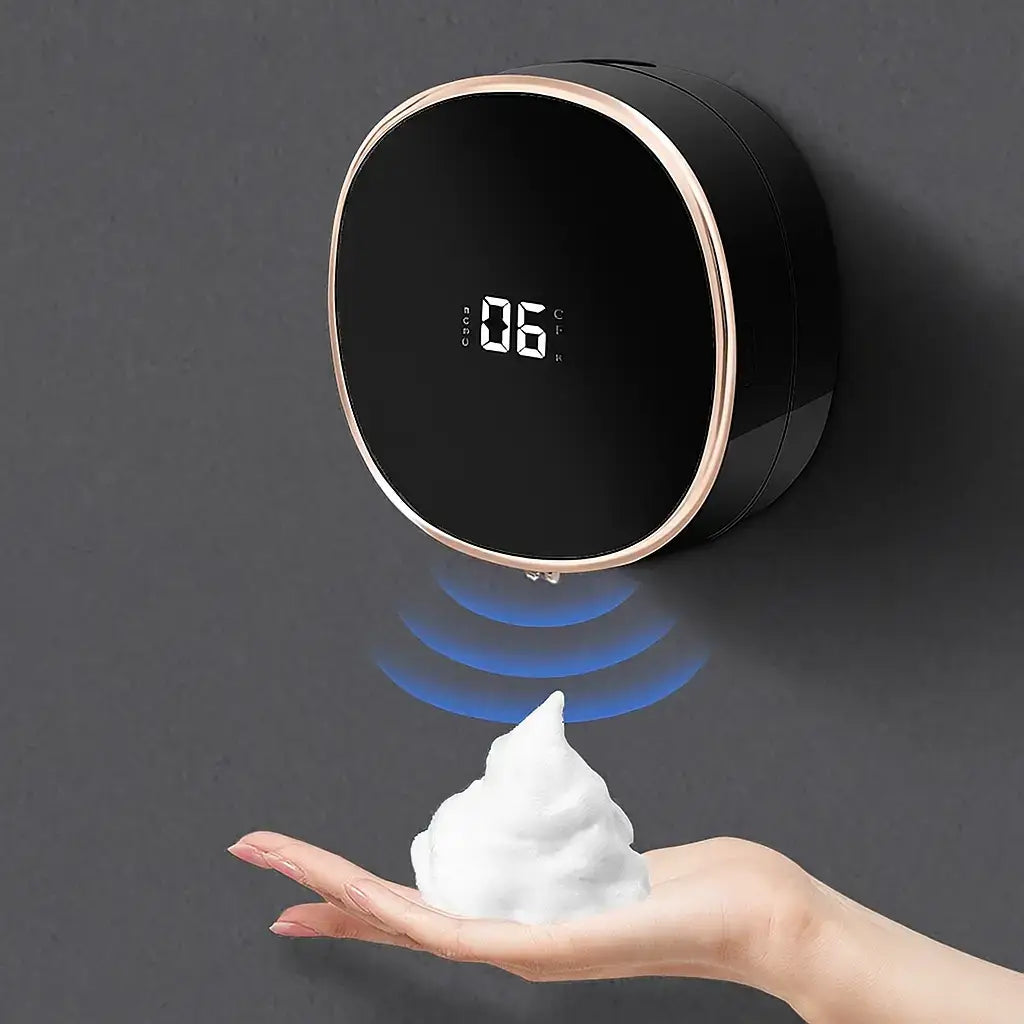 Touchless Smart Soap Dispenser with LED Temperature Display