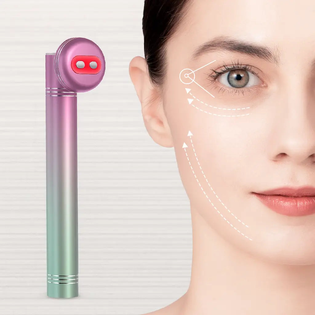 Model beside  LED Eye Wand 