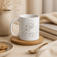 Reading Together Father & Daughter Coffee Mug gift for Dad