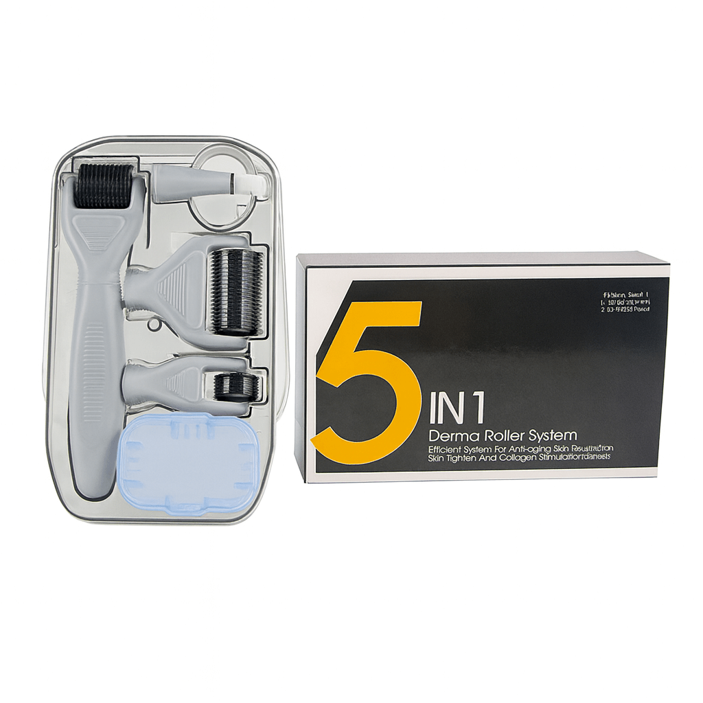 Gray Derma Roller System with packaging