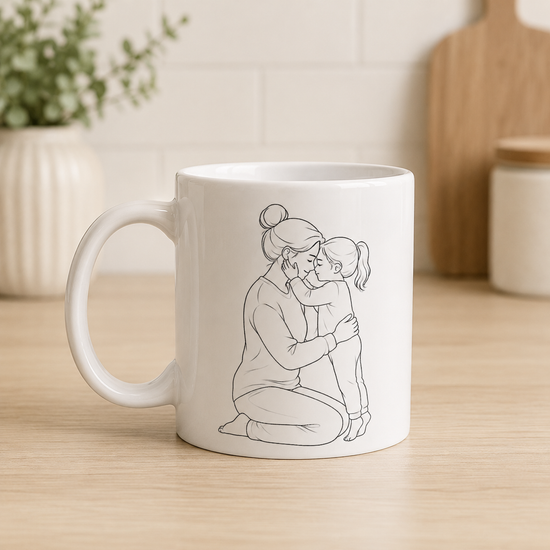 Mother & Daughter Coffee Mug – Goodnight Kiss | Meaningful Gift for Mom