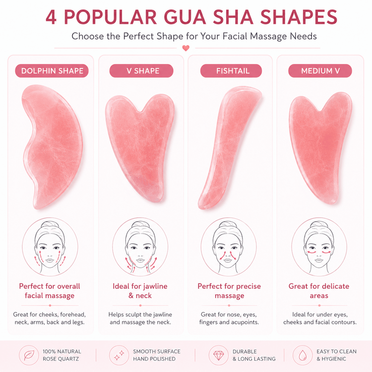 Rose Quartz Facial Massage styles 