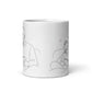 Father & Daughter Coffee Mug with Reading Together design