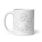 Father & Son Coffee Mug with Building Together design